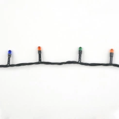 Гирлянда с контроллером 10м 200 миниламп накаливания Разноцветный свет Провод зеленый UDL-S1000-200/DGA MULTI IP20 MINI