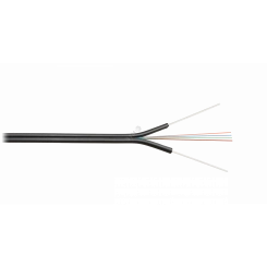 Кабель волоконно-оптический, 2 волокна, SM 9/125 G.657.A1, внутренний/внешний, с FRP прутками, LSZH