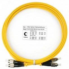 Шнур оптический duplex 3м FC-FC 9/125 sm LSZH FOP(d)-9-FC-FC-3m Шнур оптический duplex 3м FC-FC 9/125 sm LSZH FOP(d)-9-FC-FC-3m