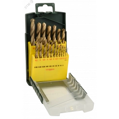 Сверло металлическое HSS-TiN (19шт) Сверло металлическое HSS-TiN (19шт)
