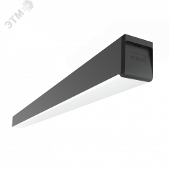 Светильник светодиодный ДПО/ДСО-30Вт IP40 3000Лм 4000К Q-80 черный рас-ль опал