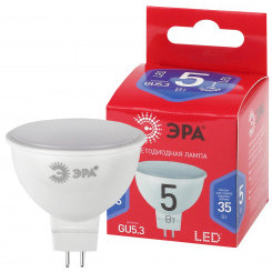Лампа светодиодная LED MR16-5W-865-GU5.3 R  (диод, софит, 5Вт, хол, GU5.3) (10/100/3200) ЭРА