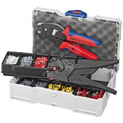 Набор контактных гильз в систейнере пресс-клещи KN-975308 стриппер KN-1240200 гильзы контактные изолированныеованные 05мм 075мм 1мм 15мм 25мм по 200шт 4мм 6мм - 100шт 10мм - 50шт Набор контактных гильз в систейнере пресс-клещи KN-975308 стриппер KN-1240200 гильзы контактные изолированныеованные 05мм 075мм 1мм 15мм 25мм по 200шт 4мм 6мм - 100шт 10мм - 50шт