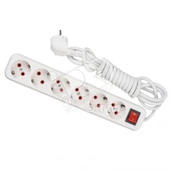 Удлинитель 6х2м с заземлением с выключателем Удлинитель 6х2м с заземлением с выключателем