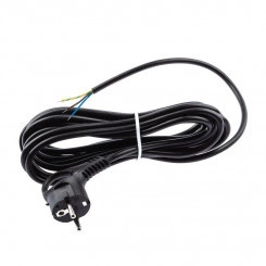 Шнур сетевой с вилкой 1.5м с заземл. ПВС 3х0.75 черн. UX-3x0.75-1.5m-B ЭРА Б0048689 Шнур сетевой с вилкой 1.5м с заземл. ПВС 3х0.75 черн. UX-3x0.75-1.5m-B ЭРА Б0048689