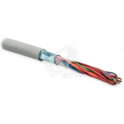 Витая пара, экранированная F/UTP, категория 3, 25 пар (24 AWG), одножильный (solid), экран - фольга, PVC, 20°C - +50°C, серый