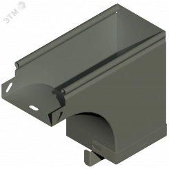 Угол внешний боковой левый 400х100 отвод 400х100 S=1,0мм гор.оцинк.