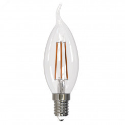 Лампа светодиодная диммируемая Форма свеча на ветру прозрачная Серия Air Теплый белый свет (3000K) LED-CW35-9W/3000K/E14/CL/DIM GLA01TR