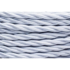 Ретро провод 2х0,75 Белый (глянец) 50м