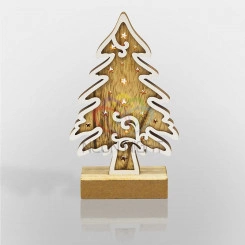 Деревянная домашняя фигурка с подсветкой Елочка 11,5*5*19 см