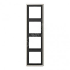 Рамка 4-я для горизонтальной/вертикальной установки Серия- LS990 Материал- металл Цвет- благородная сталь Рамка 4-я для горизонтальной/вертикальной установки Серия- LS990 Материал- металл Цвет- благородная сталь