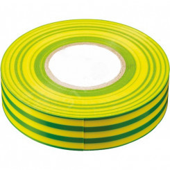 Изолента ПВХ  0,13х15 мм. 10м. желто-зеленая Stekker