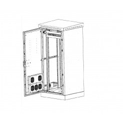 Шкаф уличный всепогодный напольный укомплектованный 24U (Ш700 ? Г900) комплекта