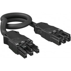 Кабель соединительный штекер-гнездо WINSTA MIDI длина 8 м (H05Z1Z1-F 3х2,5 мм2, L-PE-N, черный) Кабель соединительный штекер-гнездо WINSTA MIDI длина 8 м (H05Z1Z1-F 3х2,5 мм2, L-PE-N, черный)