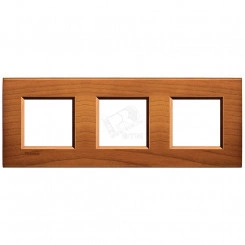 LivingLight Рамка прямоугольная 3 поста Американская вишня LivingLight Рамка прямоугольная 3 поста Американская вишня