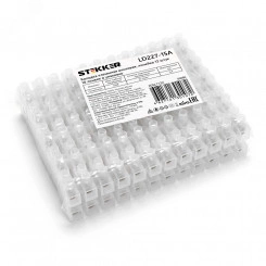 Колодка клеммная винтовая, линейка 12 штук, полиэтилен, Stekker Колодка клеммная винтовая, линейка 12 штук, полиэтилен, Stekker