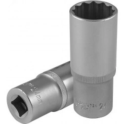 Головка торцевая глубокая 12-гранная 1/2''DR, 24 мм Головка торцевая глубокая 12-гранная 1/2''DR, 24 мм