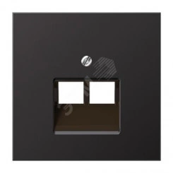 Накладка для 2-ой телефонной/компютерной розетки IAE/UAE (1 x 8-пол.) Серия LS990 Материал- металл Цвет- алюминий дарк Накладка для 2-ой телефонной/компютерной розетки IAE/UAE (1 x 8-пол.) Серия LS990 Материал- металл Цвет- алюминий дарк