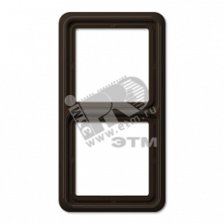 Рамка 2 поста универсальная ударопрочная коричневая Рамка 2 поста универсальная ударопрочная коричневая