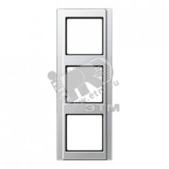 Рамка 3 поста алюминий Рамка 3 поста алюминий