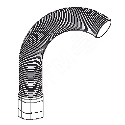 Гибкая труба, серая, 1,5 м INSTAL SP WP P85 L=1500 AD