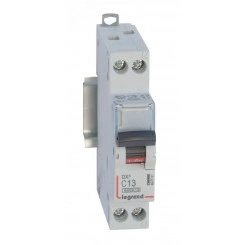 Выключатель автоматический двухполюсный 1п+N 13А С DX3 6kА/10кА Выключатель автоматический двухполюсный 1п+N 13А С DX3 6kА/10кА