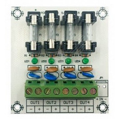 Модуль расширения для блока питания на 4 выхода с индивидуальными предохранителями