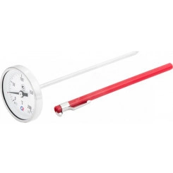 Термометр биметаллический коррозионностойкий осевой - игла 150х4мм, БТ-23.220 0-200С кл.2.5 для измерения температуры густых, сыпучих и вязких сред Термометр биметаллический коррозионностойкий осевой - игла 150х4мм, БТ-23.220 0-200С кл.2.5 для измерения температуры густых, сыпучих и вязких сред