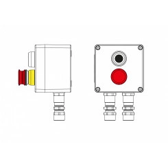 Взрывозащищенный пост управления GRP Взрывозащищенный пост управления GRP CPE-P-03-(1xP1B(11)-1xP3E(11))-2xKA2MHK(C)1Ex d e IIC Т5 Gb / Ex tb IIIC T95°C Db IP66 / КЗ / ШЗ