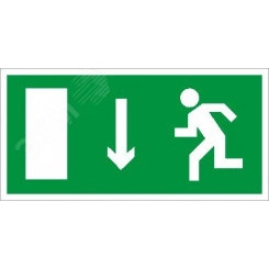 Пиктограмма Выход прямо вниз ПЭУ 009 (335х165) РС-L