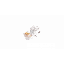 Коннектор RJ45/8P8C Кат5е 50мкд универсальный неэкран 100шт Коннектор RJ45/8P8C Кат5е 50мкд универсальный неэкран 100шт