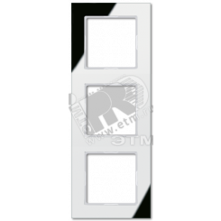 Рамка 3-я для горизонтальной/вертикальной установки  Серия- ACreation  Материал- стекло  Цвет- серебро (зеркало)