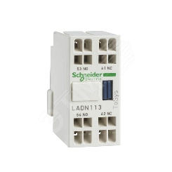 Блок контактный дополнительный НО+НЗ фронтальный монтаж пружинный зажим