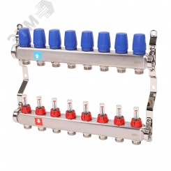 Коллекторная группа с расходомерами 1' х 8 выходов 3/4' НР евроконус