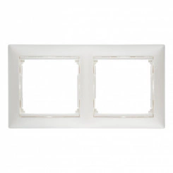 VALENA Рамка 2 поста горизонтальная жемчужная VALENA Рамка 2 поста горизонтальная жемчужная