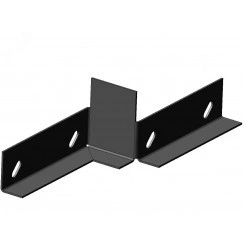 Соединитель-переходник замковый ПУгЛЗ 50х65 УТ1.5 (левый)  оцинкованный лист(толщина покрытия 10 -18мкм)  S1.5