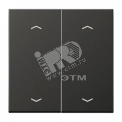Клавиши для двойной кнопки BCU антрацит Клавиши для двойной кнопки BCU антрацит