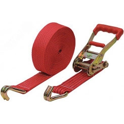 Ремень для крепления груза, храповый механизм 230 мм, лента 55 мм x 12 м, 5000 / 10000 кг