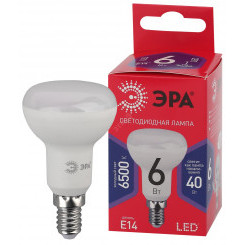 Лампа светодиодная LED R50-6W-865-E14 R  (диод, рефлектор, 6Вт, хол, E14) (10/100/3600) ЭРА