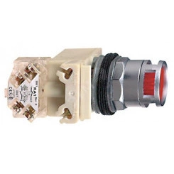 Кнопка с подсветкой 30мм красная 230В Кнопка с подсветкой 30мм красная 230В