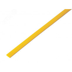 Термоусаживаемая трубка 5,0 2,5 мм, желтая, упаковка 50 шт. по 1 м