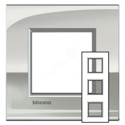 LL Рамка 2x3 модуля 71мм Палладий