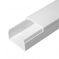 Кабель-канал белый 2-й замок в г/к 40х25 (30м/уп) Кабель-канал белый 2-й замок в г/к 40х25 (30м/уп)