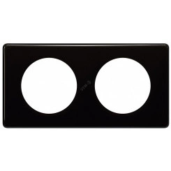 Celiane. Рамка 2-постовая. Цвет Черный глянец Celiane. Рамка 2-постовая. Цвет Черный глянец