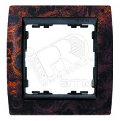 Рамка на 4 поста, S82, корень ореха - графит Рамка на 4 поста, S82, корень ореха - графит