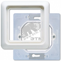 Рамка 90х90мм с уплотнительной мембраной для изделий серии WU 600 белая Рамка 90х90мм с уплотнительной мембраной для изделий серии WU 600 белая