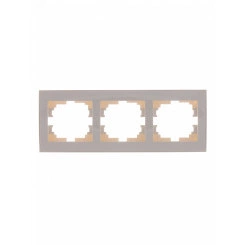 Рамка RAIN 3-ая горизонтальная крем с боковой вставкой Рамка RAIN 3-ая горизонтальная крем с боковой вставкой