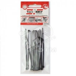 Хомут-стяжка 3.0х100 черный нейлон (14шт) Хомут-стяжка 3.0х100 черный нейлон (14шт)