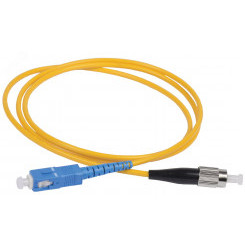Шнур оптический коммутационный переходной (патч-корд) для одномодового кабеля (SM) 9/125 (OS2) SC/UPC-ST/UPC одинарного исполнения (Simplex) LSZH 3м