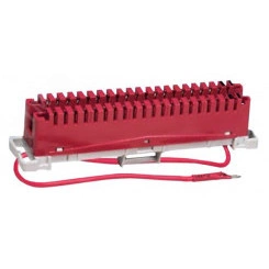 Плинт заземления универсальный ПВТ 10 пар красный Плинт заземления универсальный ПВТ 10 пар красный